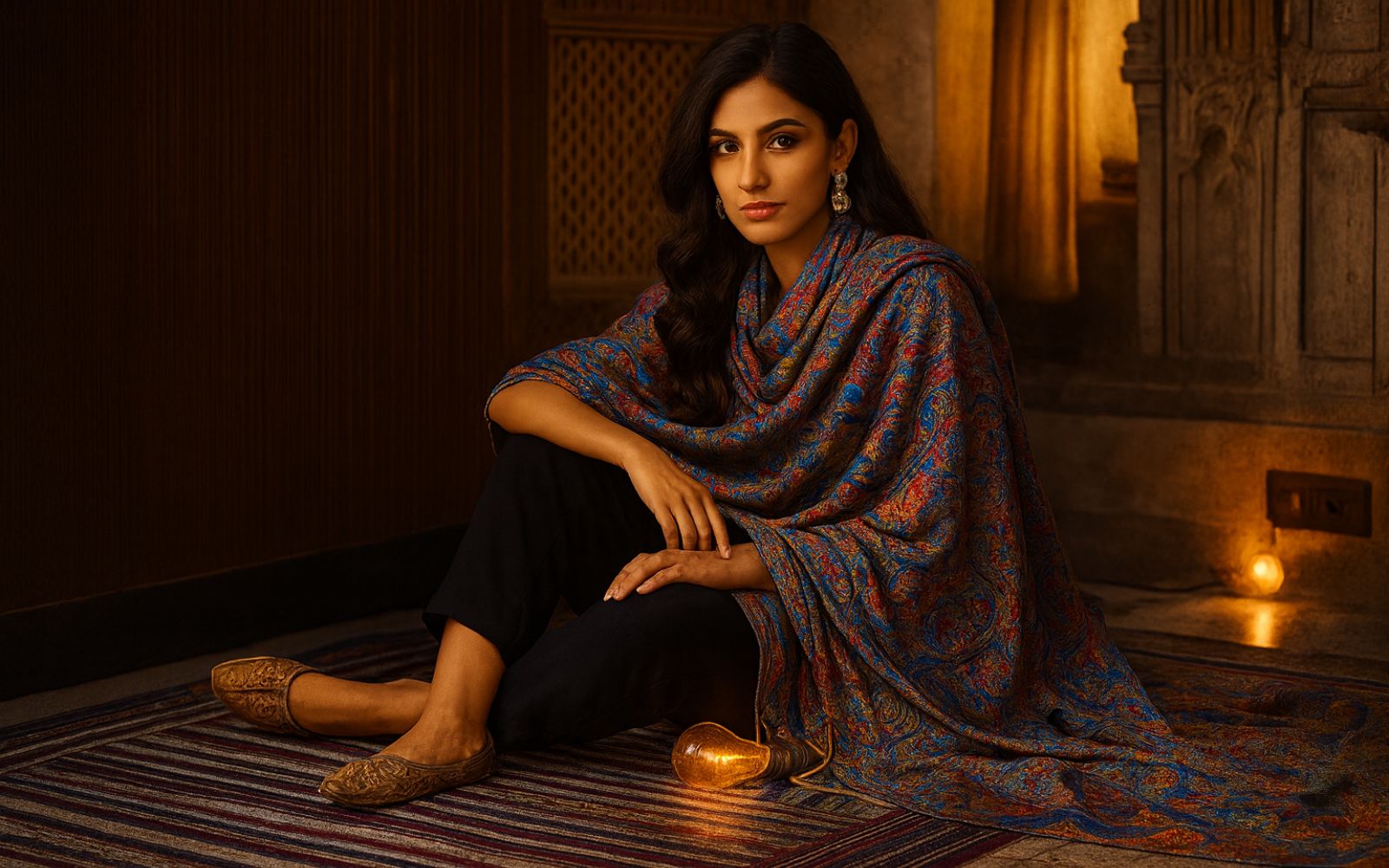 Authentic Kashmir Shawls Model